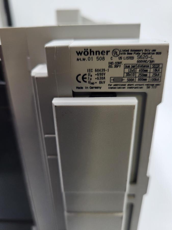 Used Allen Bradley 140U-H6C3-C60 B Circuit breaker & three EEC6032 & one Wohner S620-L