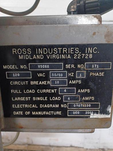 Used Conveyor 6" wide 101" long 31" tall with variable speed controller all stainless