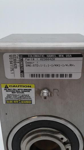 Used Tolomatic Slide-Rite Gearbox 02300420