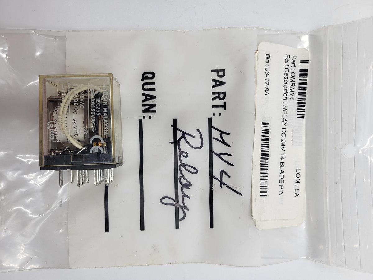 Omron MY4 relay IEC255 - 14 blade pins