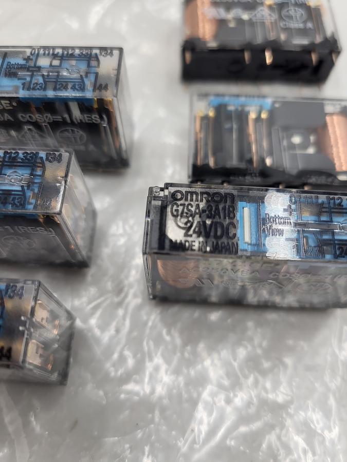 OMRON G7SA-3A1B DC24 Relay: Socket Mounted, 24V DC, 6 A Rating, 10 Pins/Terminals *NEW*
