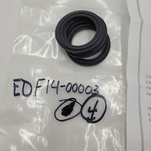 RUBBER FAB 1-1/2" Black EPDM TRI-CLAMP GASKET PEROXIDE CURED EDF14-00003 CERTIFIED & *NEW*