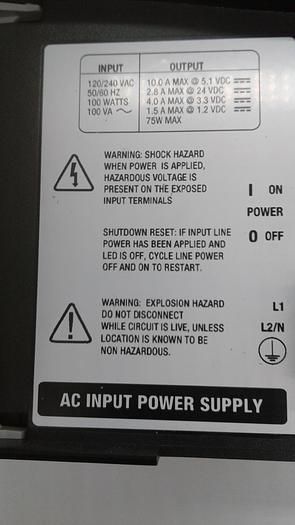 Used Allen-Bradley Control Logix 10 Slots Chassis Power Supply AC 1756-PA72/C
