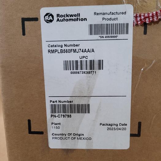 Allen-Bradley AB Servo Motor MPL-B560F-MJ74A Ser.A SAME DAY SHIPPING Sealed Athentic AB NOS