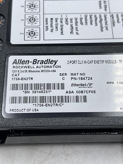 Used Allen-Bradley 1756-EN2TR Ser C