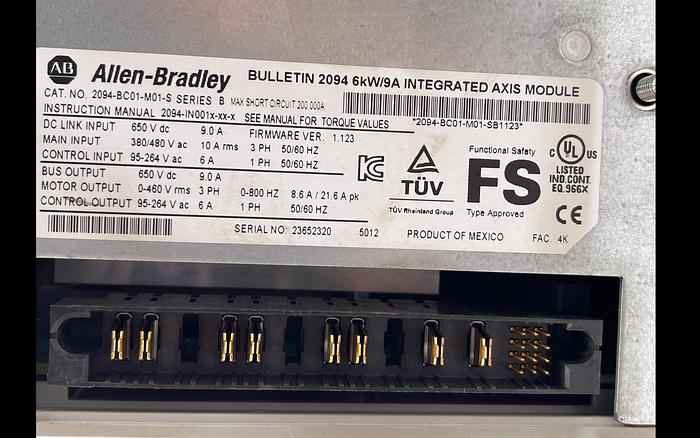 Used Allen-Bradley 2094-BC01-M01 Ser B