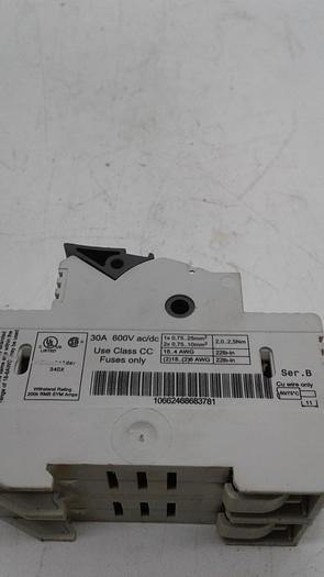 Used Allen-Bradley 1492-FB2C30-L Fuse Holder Series B