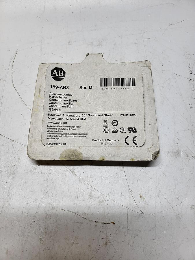 Used Allen-Bradley 189-AR3 Ser.D