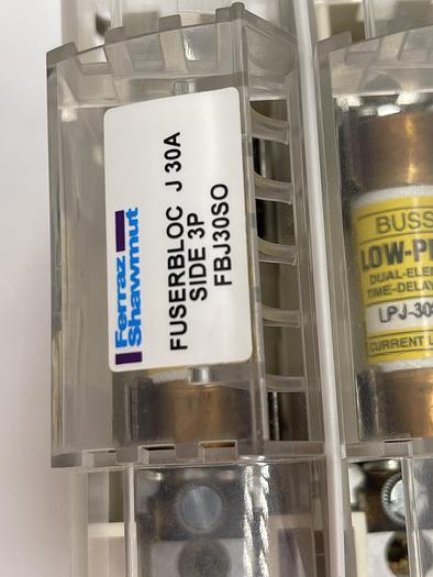 Used FERRAZ SHAWMUT Fuserbloc J 30A Side 3P FBJ30SO