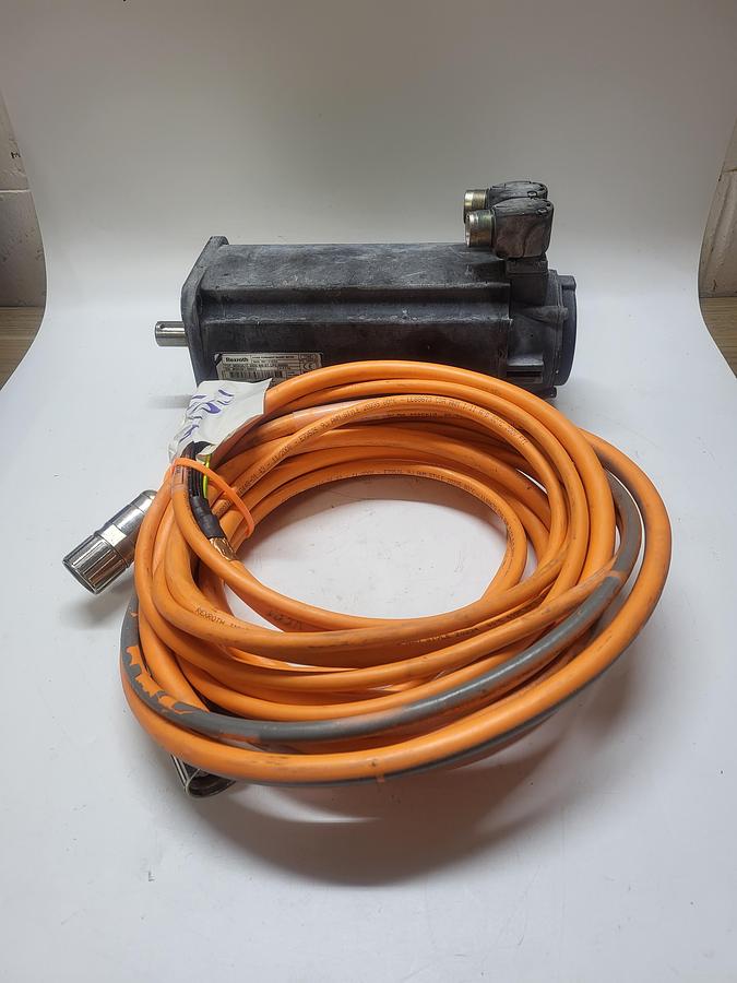 Used Rexroth MSK061C-0600-NN-S1-UP0-NNNN W/RKL430 AWM Style Cable 180"