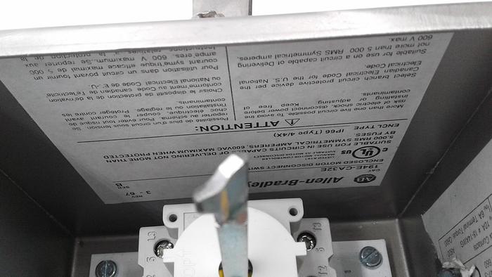 Used Allen-Bradley Enclosed Motor Disconnect Switch 194EE-CA32E