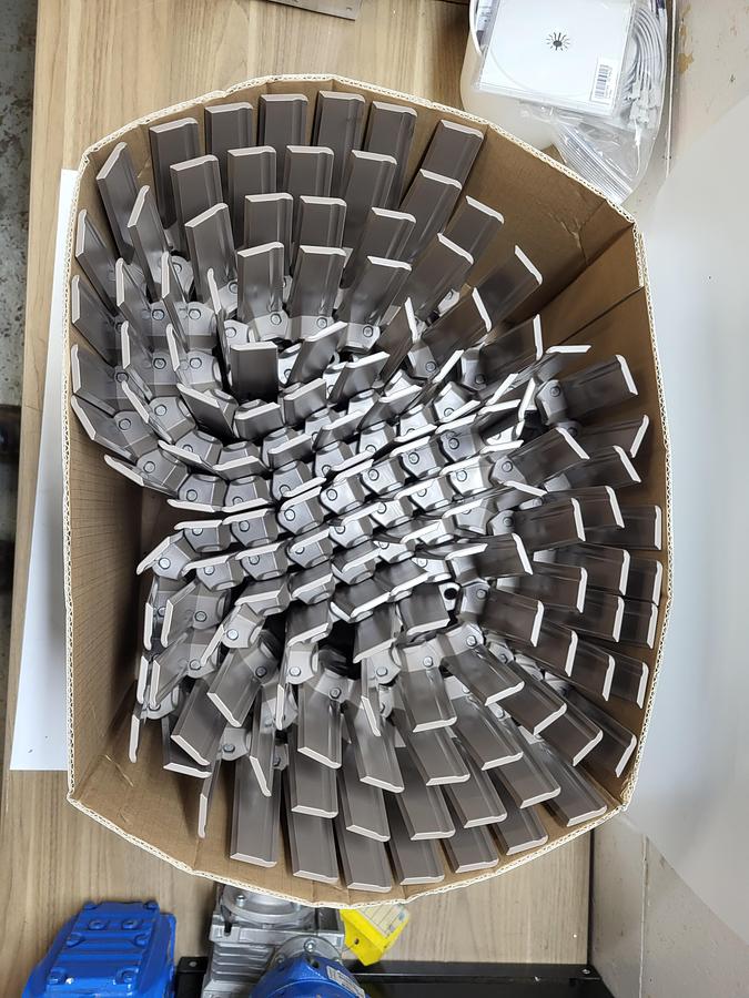Habasit Slat top 1.5", 12", r tab, MQIBVM C0882K1200LFTA