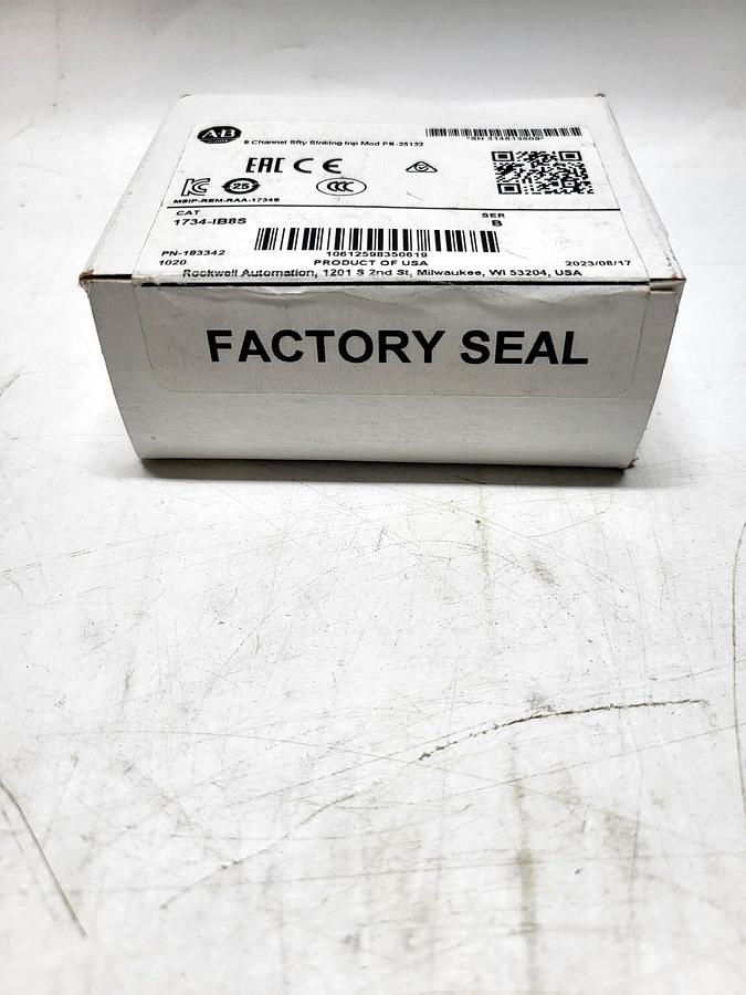Allen-Bradley / Rockwell Automation 1734-IB8S nameplate