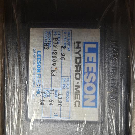 LEESON Gearbox P7272009.B3 *NEW IN BOX WITH SHRINK WRAP**