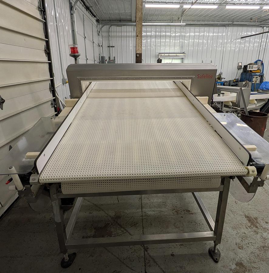 Used Safeline metal detector, stainless steel frame 