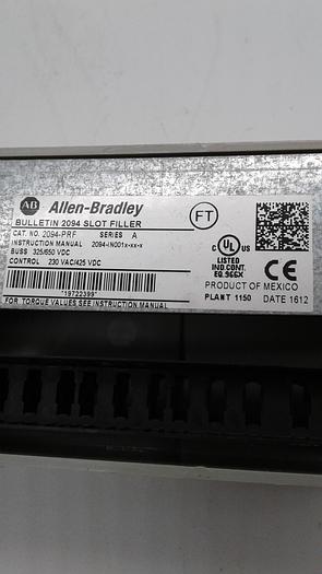 Used Allen-Bradley Bulletin 2094 Slot Filler 2094-PRF