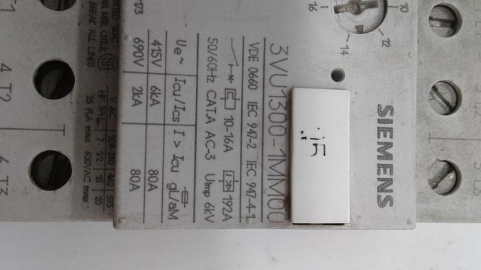 Used Siemens Control Switch 3VU1300-1MM00