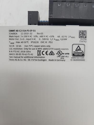 Festo CMMT-AS-C2-11A-P3-EP-S1 5340826