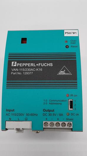 Used VAN-115/230AC-K16 Part No.129377