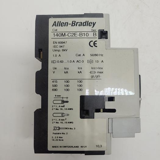 Used Allen-Bradley 140M-C2E-B10 Ser.B