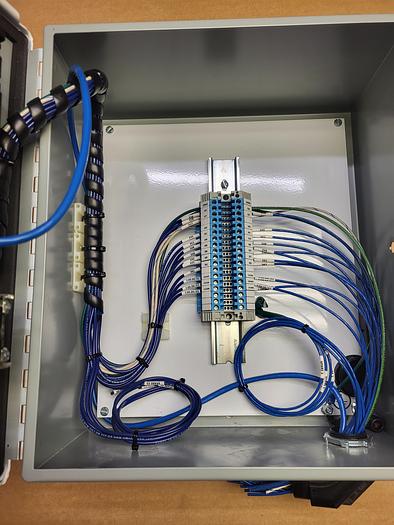 Used Hoffman Enclosure A1412CH Allen-Bradley 2711C-T6T Ser.A /Switches