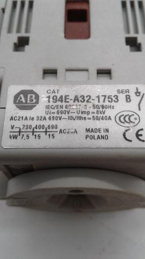 Used Allen-Bradley 194E-A32-1753