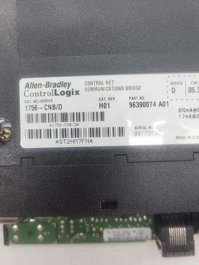Used Allen-Bradley Control Logix 1756-CNB Ser.D