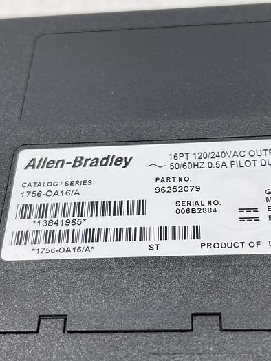 Used Allen-Bradley 1756-OA16/A