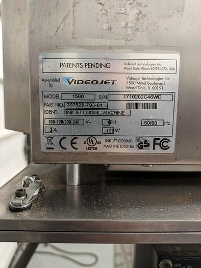 Used videojet 1560 printer