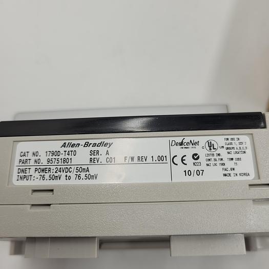 ALLEN BRADLEY COMPACT BLOCK LDX 1790D-T4T0 PACKAGED ORIGINAL BOX PN # 95751801 - 4 INPUT THERMOCOUPLE