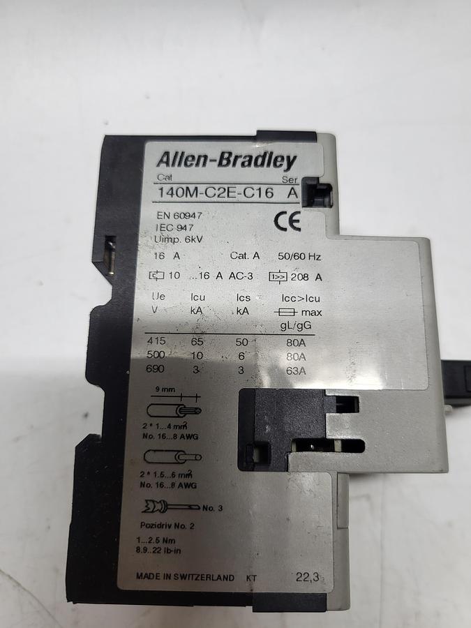 Used Allen-Bradley 140M-C2E-C16 Ser.A