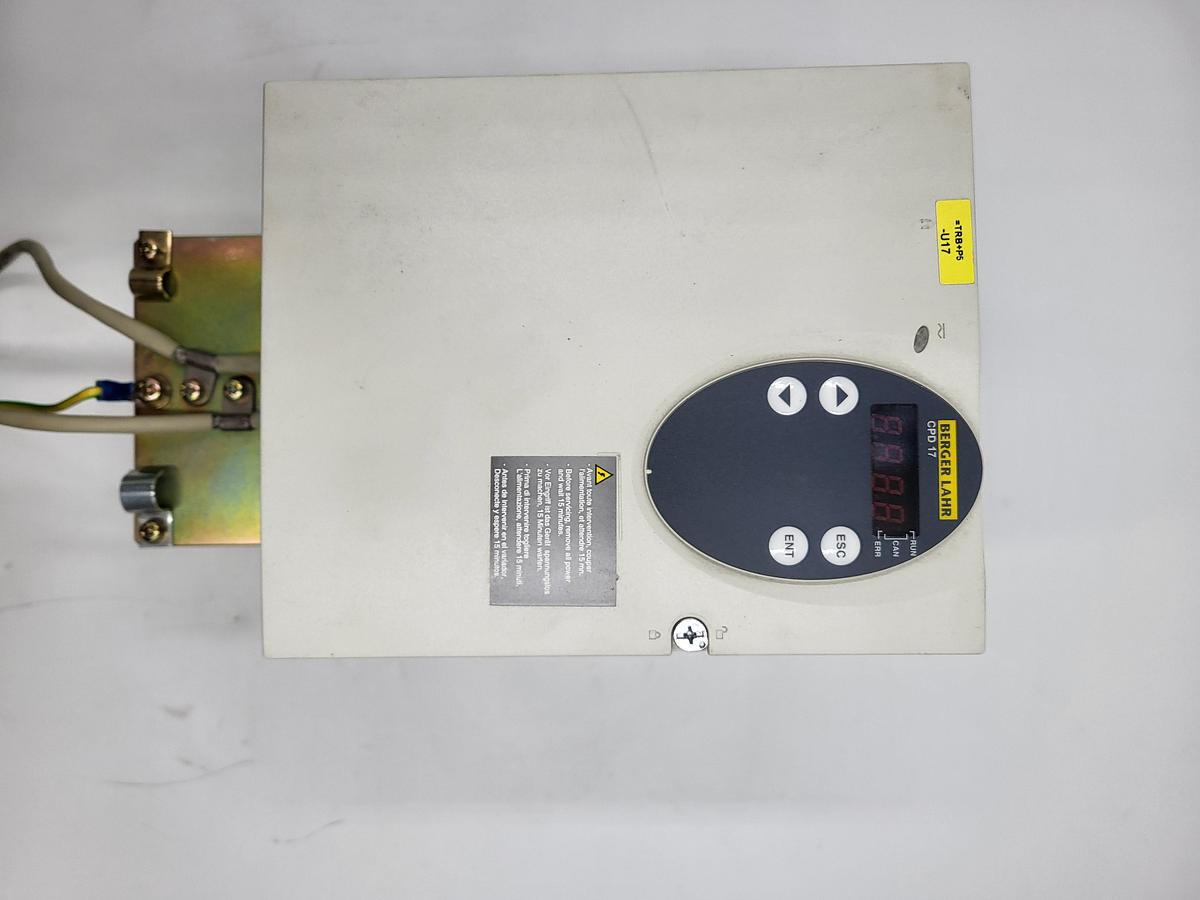 Used BERGER LAHR CPD1702F28S3 SERVO DRIVE / PR840.00 REV 1