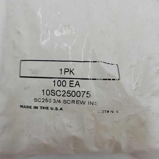 Shoulder Washer, Fits Bolt Size 3/4 in Nylon, Natural Finish 10SC250075 *NEW* PKG OF 100 & 1 PARTIAL