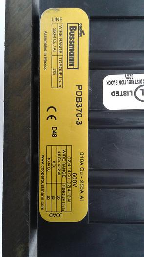 Used Bussmann PDB370-3