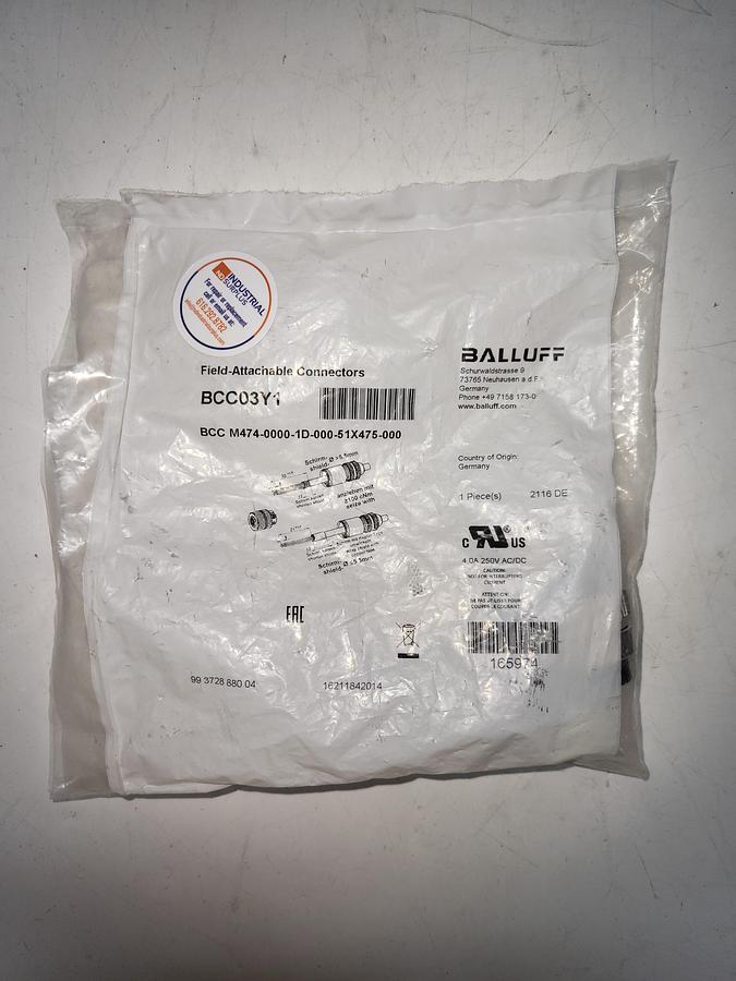 Balluff BCC03Y1 (BCC M474-0000-1D-000-51X475-000) - Field attachable *NEW in sealed bag*