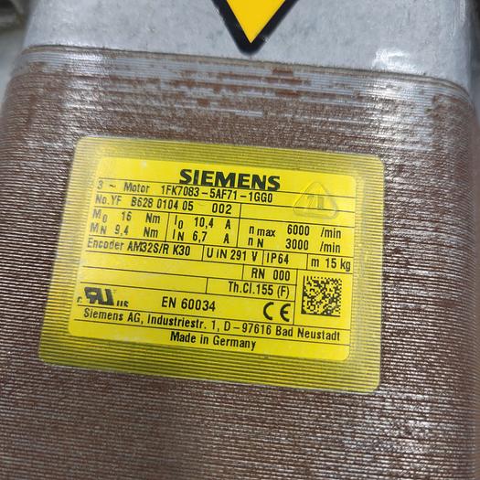 Siemens 1FK7083-5AF71-1GG0 SERVO MOTOR