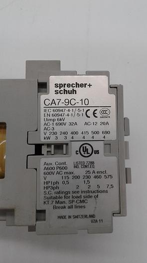 Used sprecher+schuh CA7-9C-10