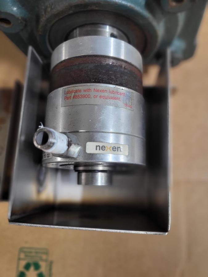 Used Baldor .5 HP & Tigear 2 pt # 23Q60H56 / Nexen Air Engaged Shaft Mount Clutch 800000