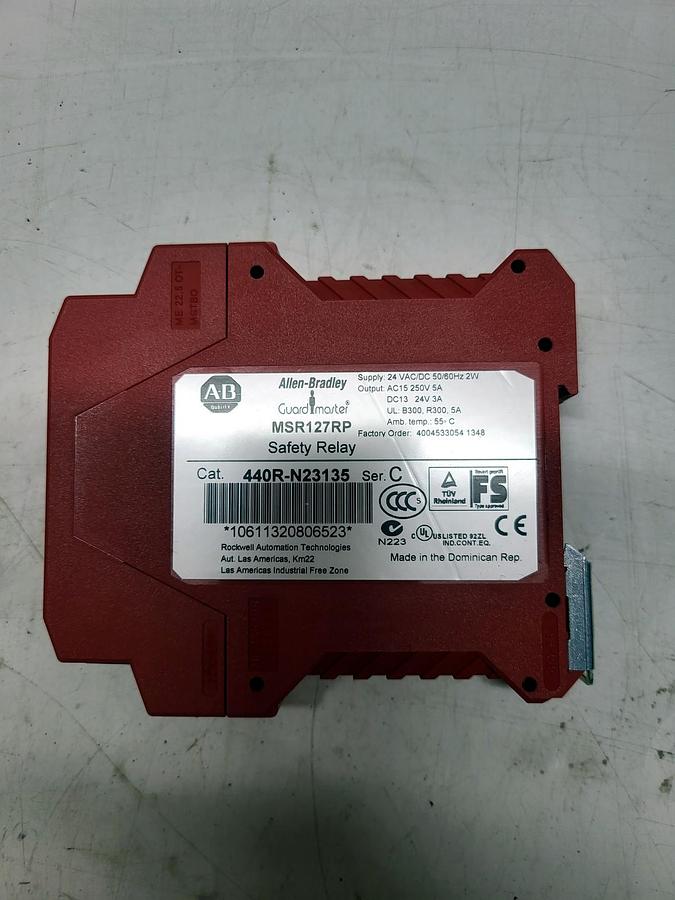 Allen-Bradley 440R-N23135 nameplate