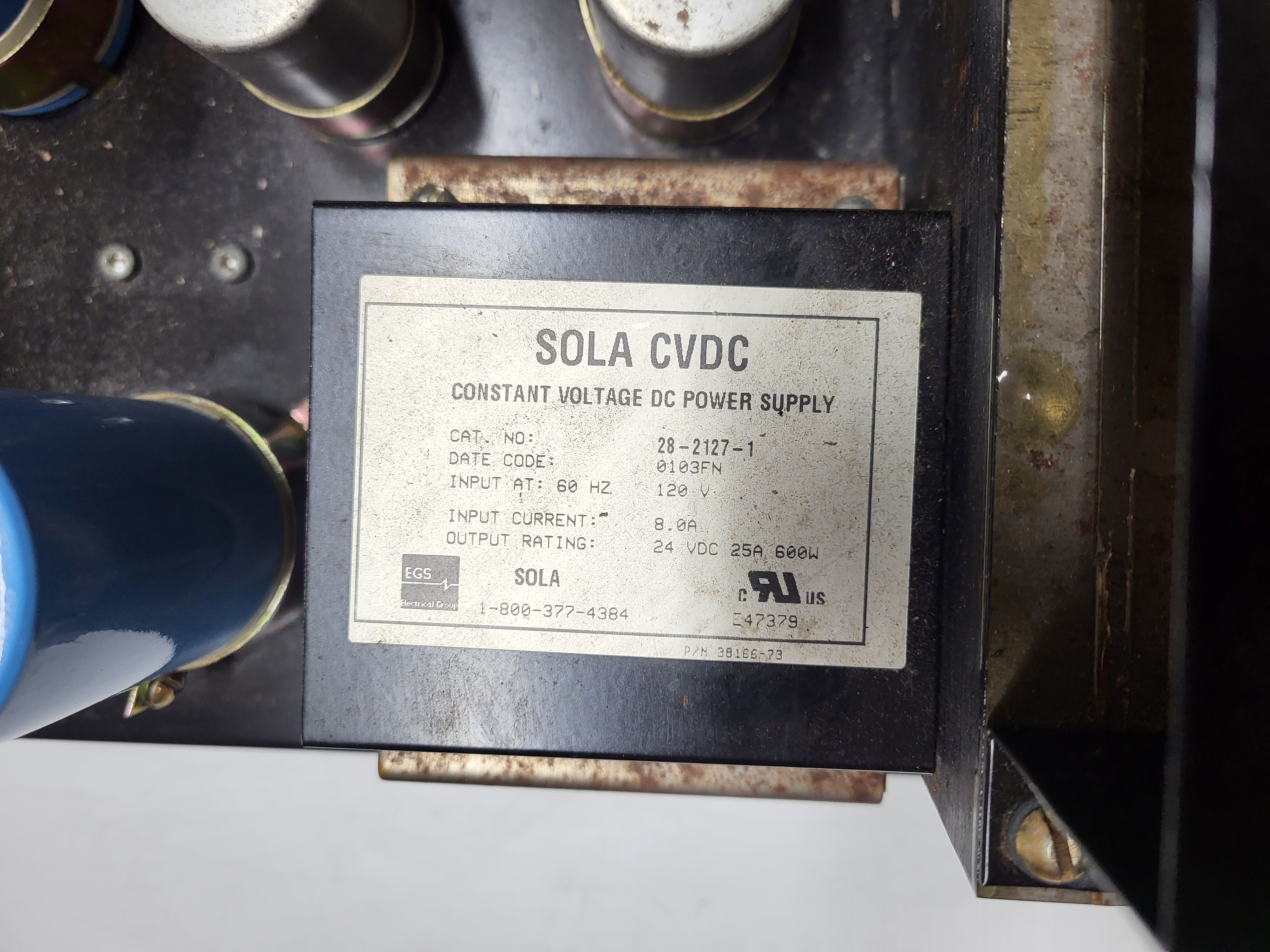 Used Sola CVDC Power Supply 28-2/27-1