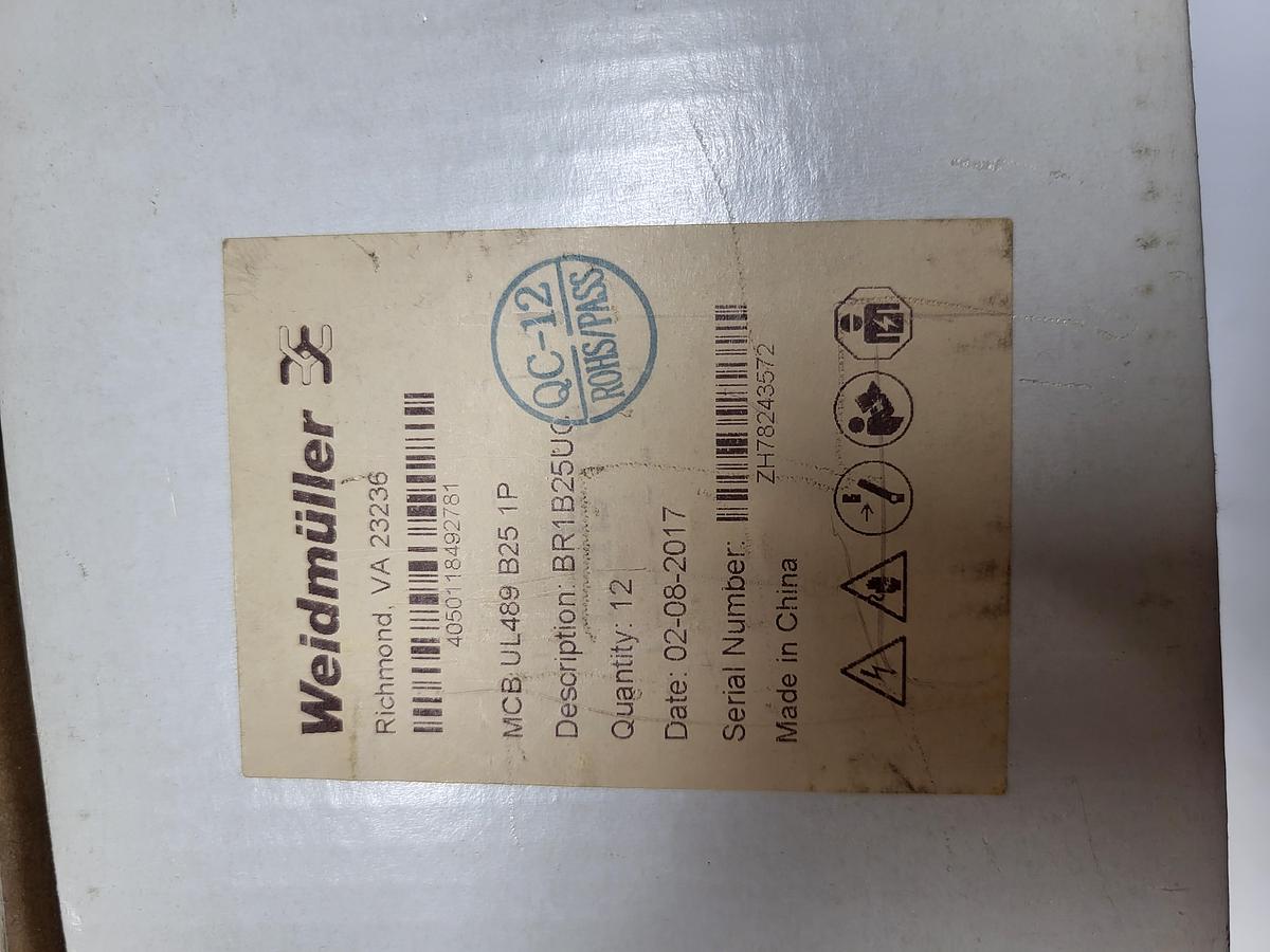 Weidmuller BR1B25UC Box of 11