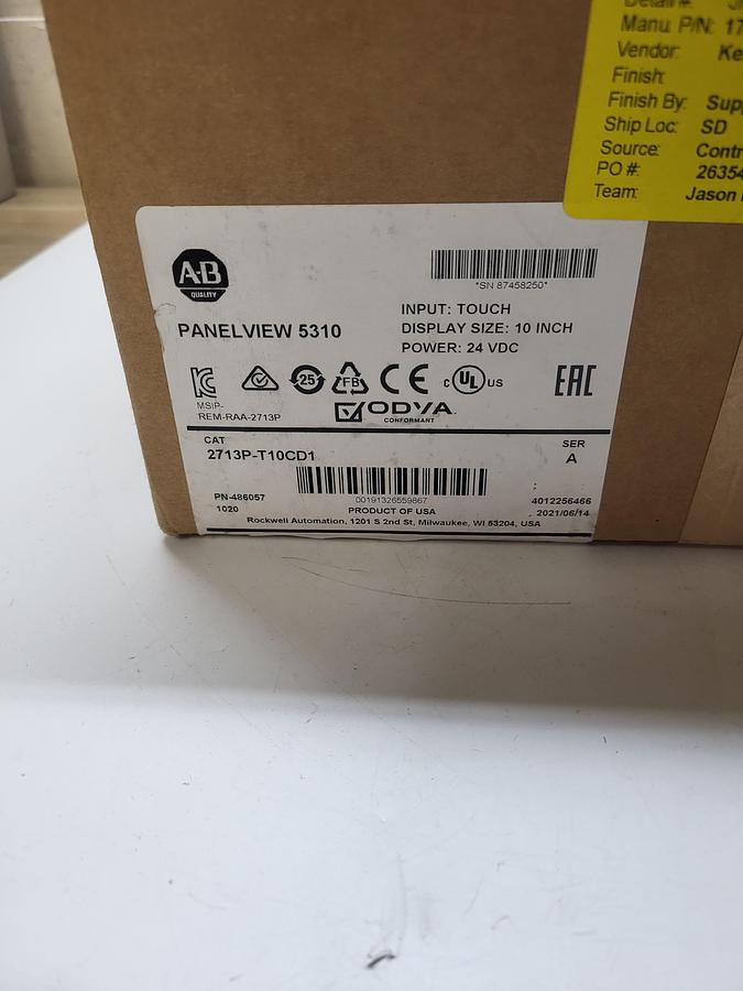Allen-Bradley Panelview 5310 10in 2713P-T10CD1 Ser.A NEW!