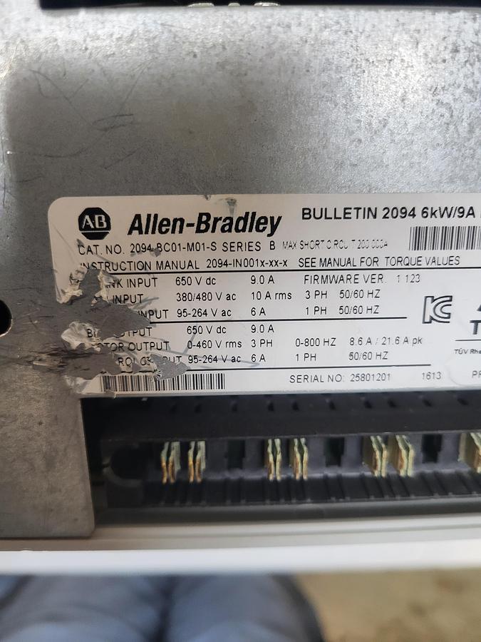 Used Allen-Bradley Bulletin 2094-8C01-M01-S Ser.B