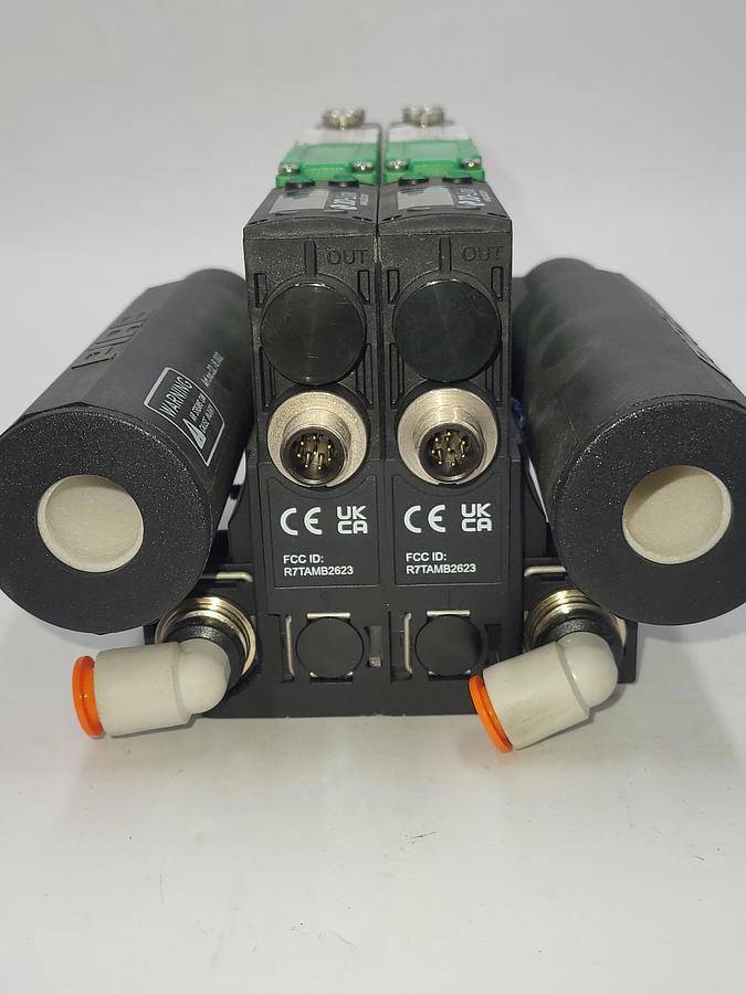 Used Piab piCOMPACT23 SMART IO-link / Two of: PC.F.421.S.kfab.f1p2.4x2p2en.ccab & TWO: silencer 3216002