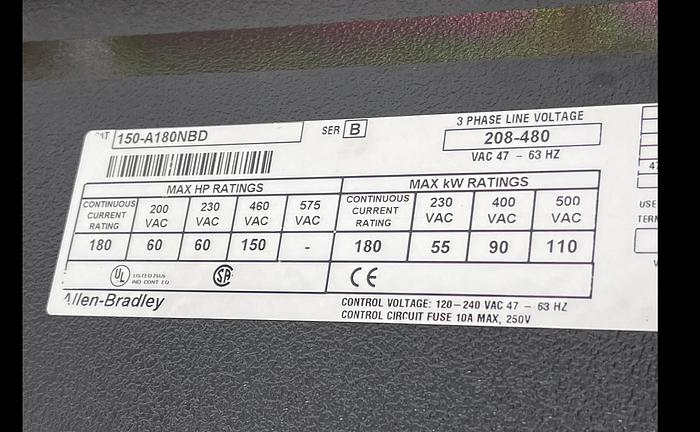 Used Allen-Bradley 150-A180NBD