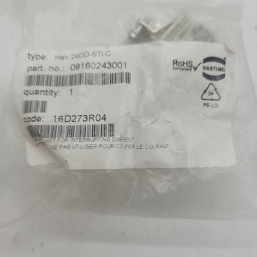 Used Harting 09160243001 Han24D-STI-C