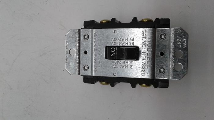 Hubbell HBL Manual Motor Disconnect 2 Pole HBL7832D