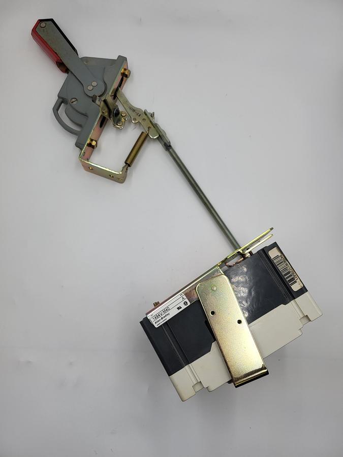 Used Cutler Hammer EHD 14K 40 amp circuit breaker & Allen Bradley On/Off disconnect switch arm 1494V-M40