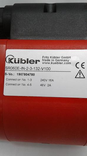 Used Kubler SR060E-IN-2-3-132-V100 1717408067 Slip Ring