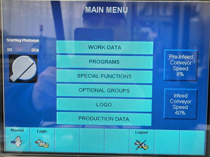 Used IMA BFB model 3721 AB wrapper